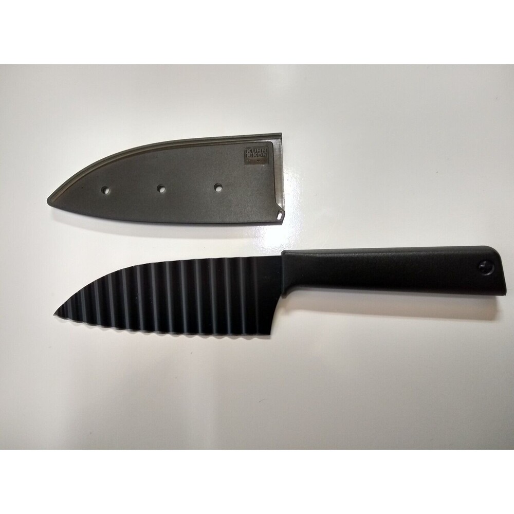 Kuhn Rikon Colori+ Non-Stick Serrated Paring Knife with Safety Sheath (China)